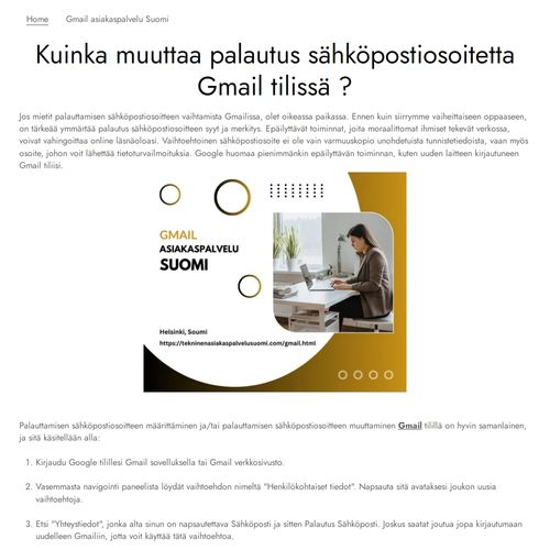 Gmail asiakaspalvelu Suomi | emilymurk.website3.me