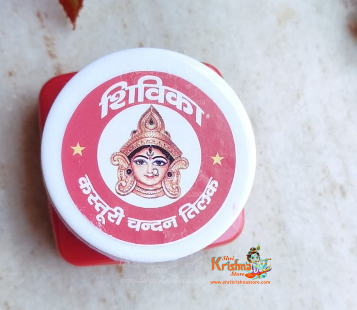 Red Kasturi Shivika Chandan Tilak Pack of 2 - shrikrishnastore.com