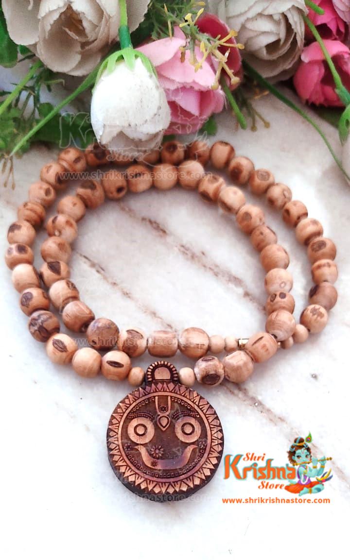 Shri Jagannath Ji Tulsi Locket With Shyama Kanthi Mala - shrikrishnastore.com