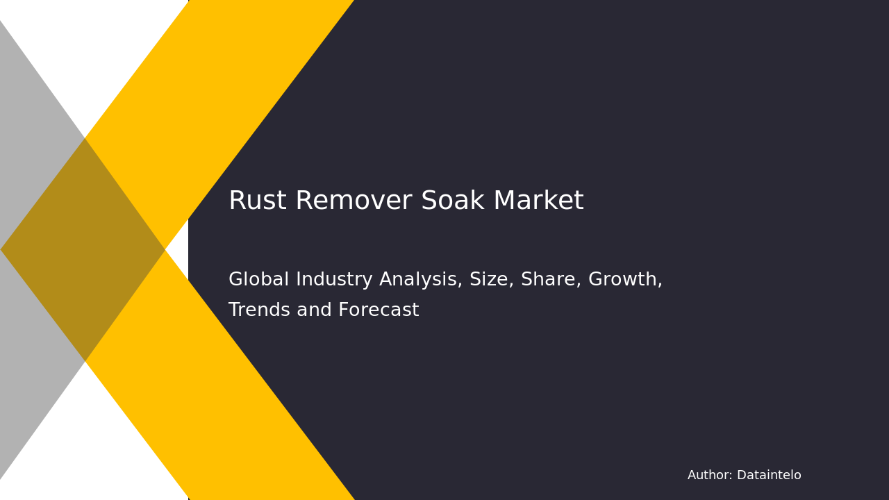 Request For Sample of Rust Remover Soak Market Research Report 2032