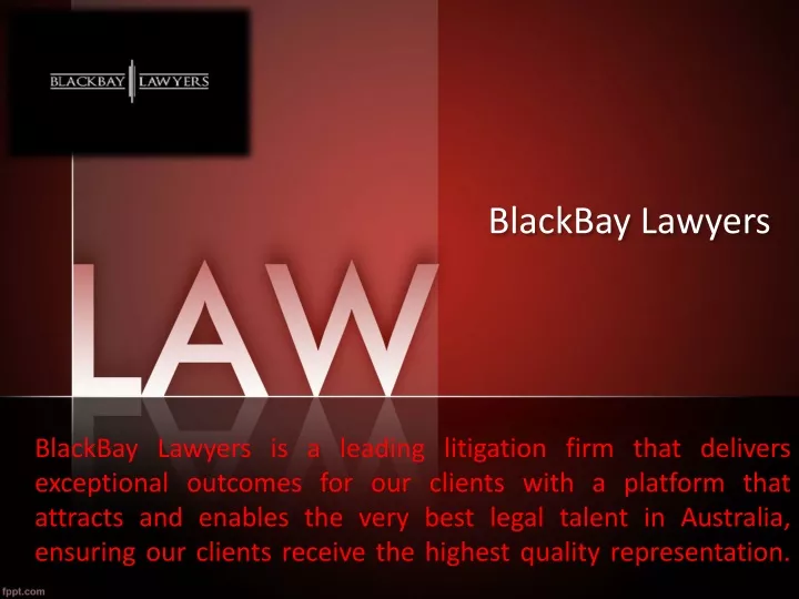 PPT - Business Litigation Lawyer Sydney - Blackbaylawyers PowerPoint Presentation - ID:13582613