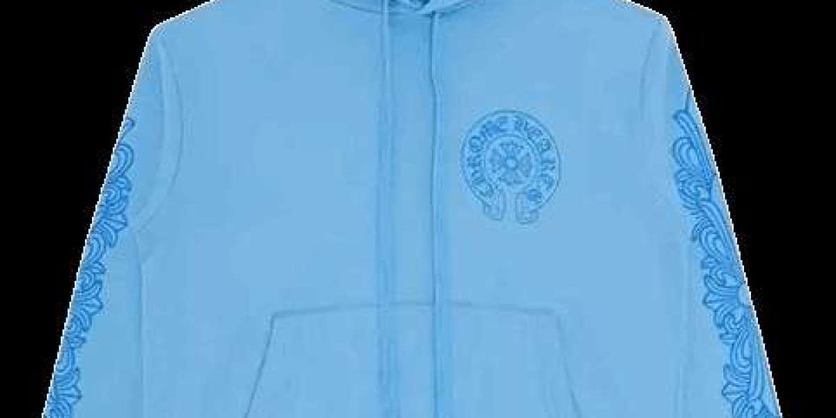 Blue Chrome Hearts Hoodie