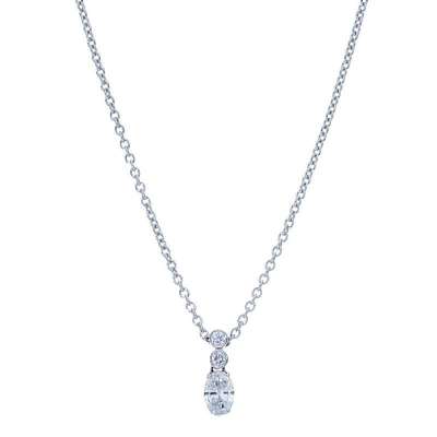 Deutsch Signature 2 Bezel Drop with Oval Diamond Pendant Profile Picture