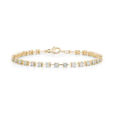 14K Yellow Gold Ava Bea Interval Tennis Bracelet Profile Picture