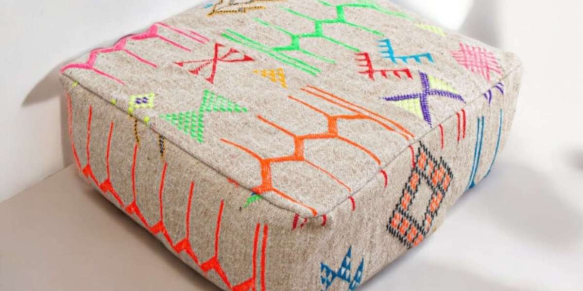 Colorful Moroccan Pouf: Adding Colour and Vibrancy to Your Home