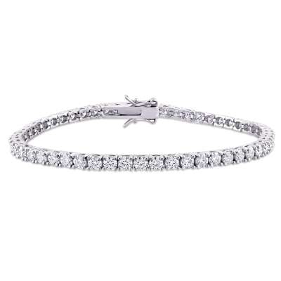 Created Moissanite-White Tennis Bracelet in Sterling Silver Profile Picture