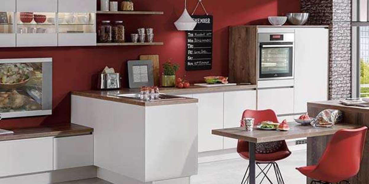 Design Your Dream Kitchen with Red and White Modular Kitchen Solutions