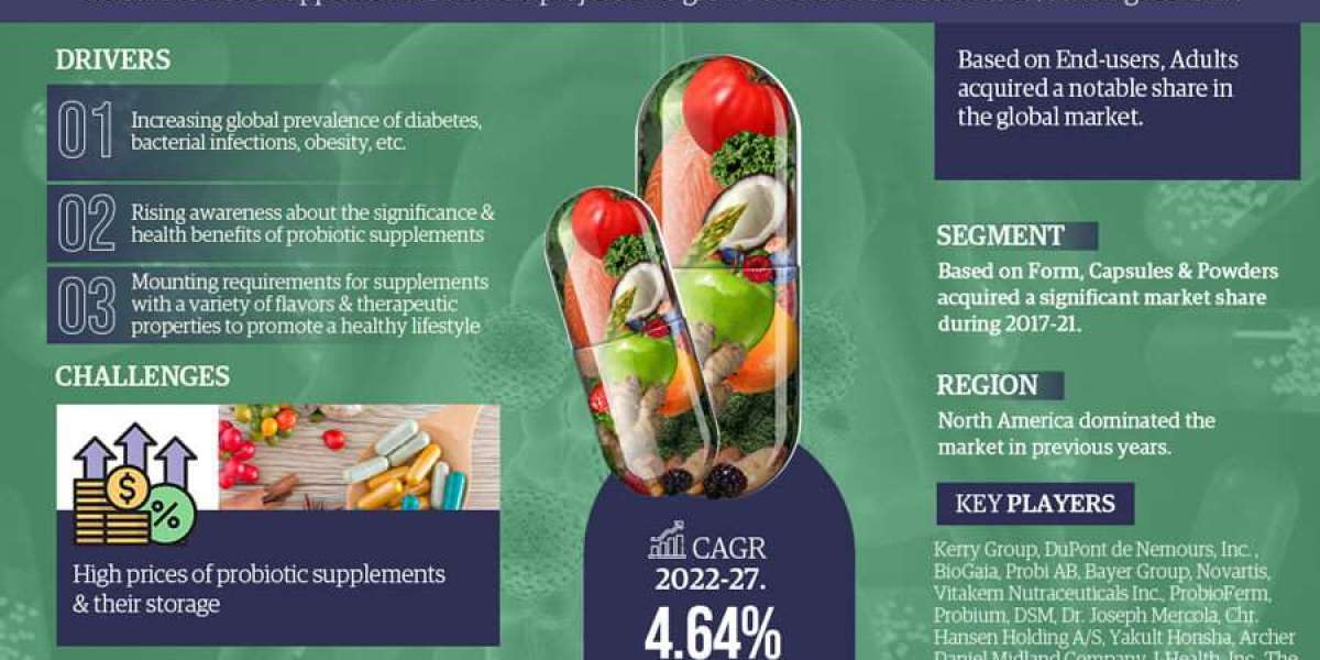 Probiotic Supplements Market Insights, Share & Growth Trends 2022 to 2027