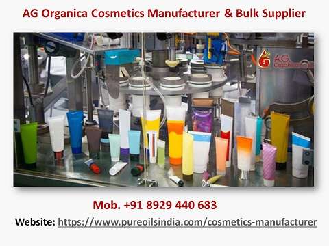 AG Organica is a top cosmetics manufacturer and supplier in India, specializing in private label cosmetics, third-party cosmetics manufacturing, and bulk exporter.